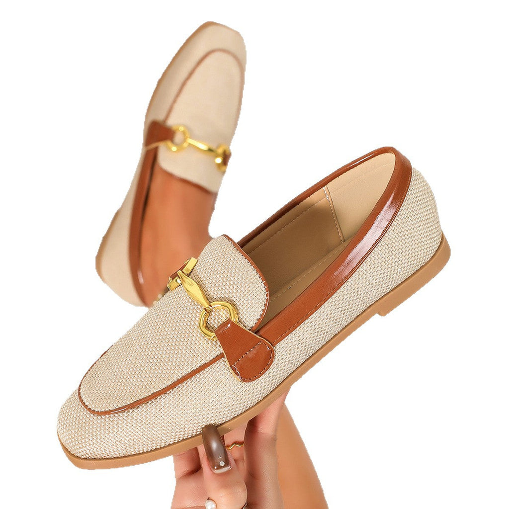 Slip-On Block Heel Loafers