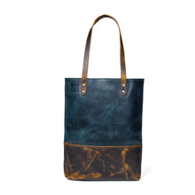 Load image into Gallery viewer, Blue Women's Leather Tote