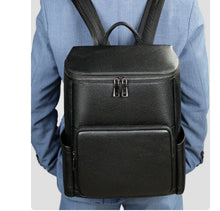 Load image into Gallery viewer, Men's Genuine Leather Laptop Backpack – Business Commuter Bag