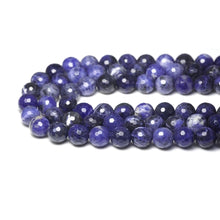 Load image into Gallery viewer, Genuine Sodalite Round Faceted Beads, Sku#U1750