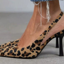 Load image into Gallery viewer, Women's Elegant Pointed-Toe Heels - Satin Slip-On High Heels with Buckle - Plus Size 34-45