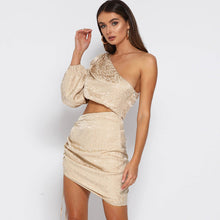 Load image into Gallery viewer, Summer Best Women Clothes Sexy One Shoulder Show Belly Dress for Women