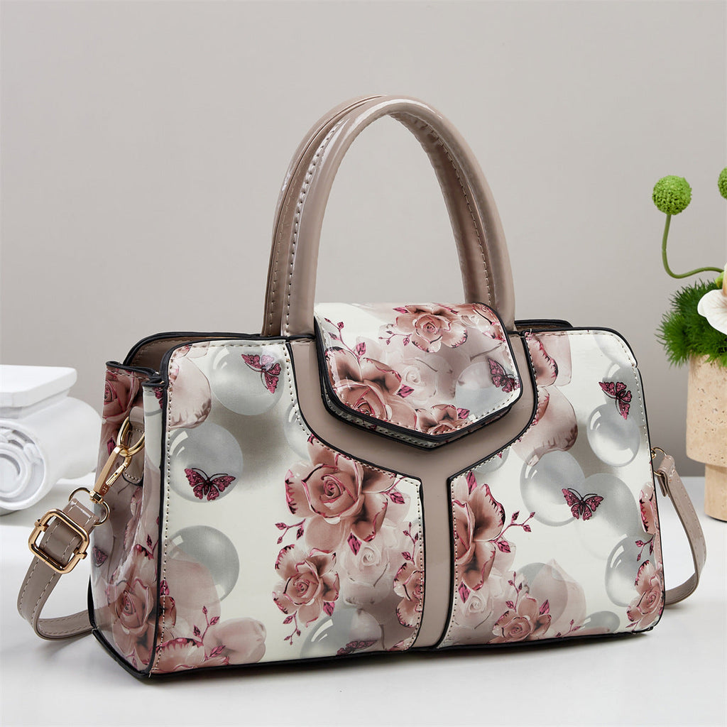 Large-capacity Patchwork Shoulder Bag