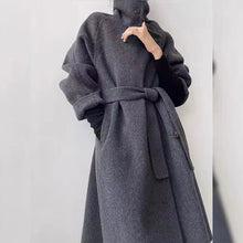 Load image into Gallery viewer, Loose-fitting Double-faced Cashmere Coat, Extra-thick Wool Overcoat
