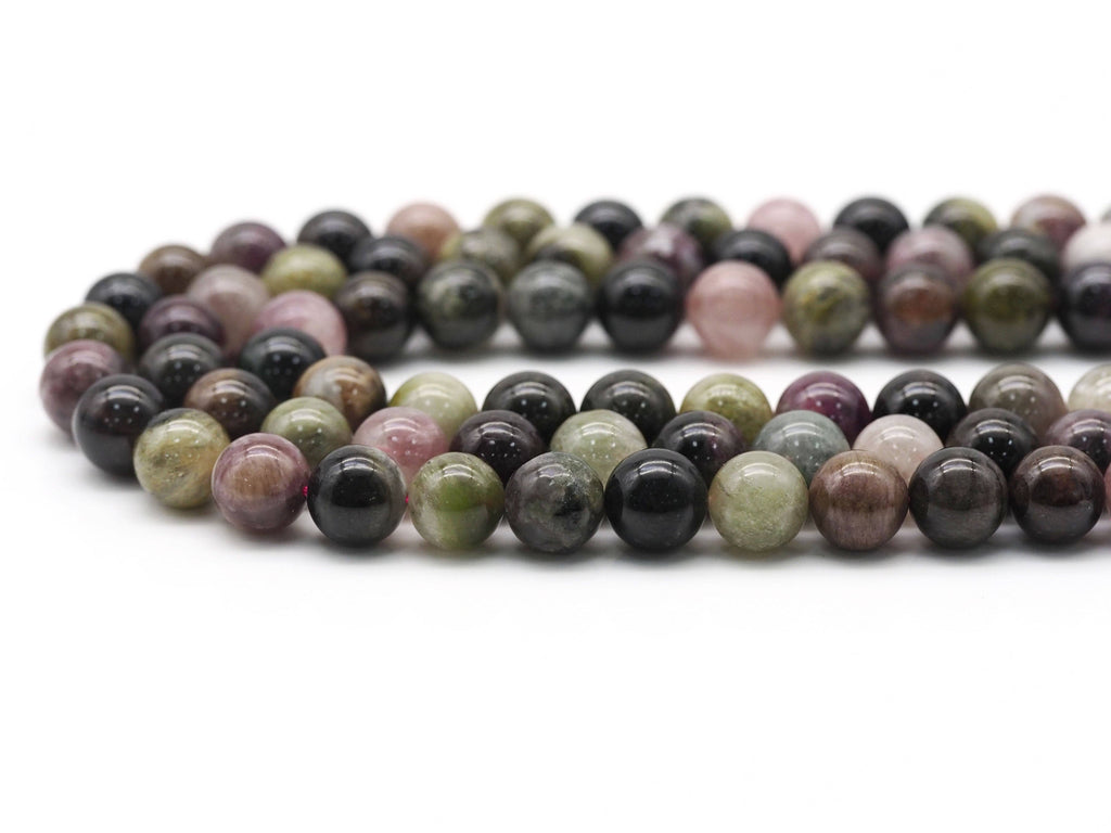 Genuine Quality Mixed Color Tourmaline Round Smooth Beads, Sku#U1394