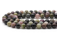 Load image into Gallery viewer, Genuine Quality Mixed Color Tourmaline Round Smooth Beads, Sku#U1394