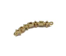 Load image into Gallery viewer, Colorful CZ Square Diamond String Connector Charm, Sku#LK752