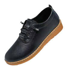 Load image into Gallery viewer, Women's Oxford Flat Shoes – Soft Sole, Non-Slip, Breathable PU Leather