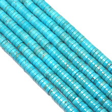 Load image into Gallery viewer, Smooth Heishi Turquoise Beads, 2x3mm/2x4mm/3x6mm/3x8mm, Sku#U1590