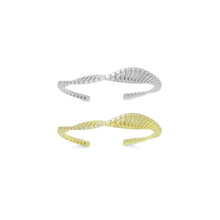 Load image into Gallery viewer, Gold Silver Swirl Wave Adjustable Bracelet, Sku#A420