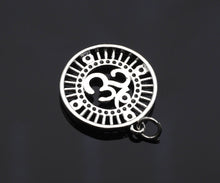 Load image into Gallery viewer, CZ Pave OM Charm, Sku#L352