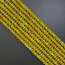 Load image into Gallery viewer, Rondelle Smooth Yellow Agate Beads, Sku#U1914