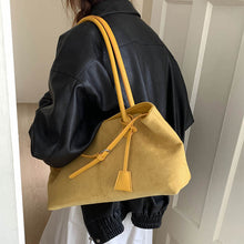 Load image into Gallery viewer, Retro Matte PU Leather Handbag – Urban Minimalist Shoulder Bag for Women