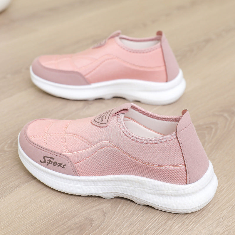 Slip-On Height-Enhancing Soft-Soled Non-Slip Lightweight Sports Shoes