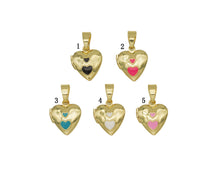 Load image into Gallery viewer, Lockets Enamel Heart Pendant, Sku#FH187