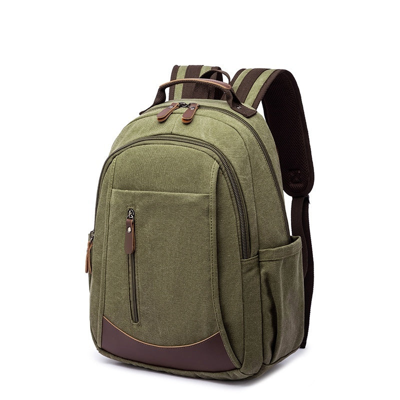 Men's Large Capacity Canvas Backpack | Breathable Travel & Everyday Bag