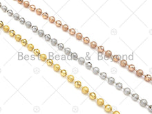 Load image into Gallery viewer, Matte Shiny Mixed 18K Gold 4mm Ball Chain by yard