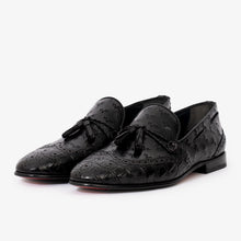 Load image into Gallery viewer, The Istanbul Black Leather Tassel Loafer Men Shoe