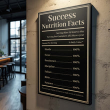 Load image into Gallery viewer, Ingredients For Success Motivational Wall Sign