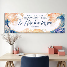 Load image into Gallery viewer, Mightier Than the Waves of the Sea Psalm 93:4 Faith Sign IV