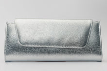 Load image into Gallery viewer, The Ege Silver Leather Clutch