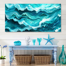 Load image into Gallery viewer, Blue Ocean Coastal Wall Art III