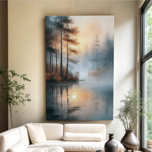 Load image into Gallery viewer, Misty Lake Wall Art