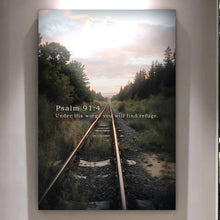 Load image into Gallery viewer, Under His Wings You Will Find Refuge - Psalm 91:4 Faith Wall Art