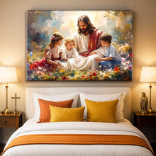 Load image into Gallery viewer, Jesus With Children Faith Wall Art II