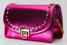 Load image into Gallery viewer, The Caris Fuchsia Leather Handbag