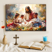 Load image into Gallery viewer, Jesus With Children Faith Wall Art VII