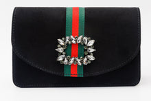 Load image into Gallery viewer, The Afega Black Suede Leather Handbag