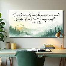 Load image into Gallery viewer, Come To Me - Matthew 11:28 Faith Sign