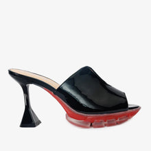 Load image into Gallery viewer, The Caratal Black Patent Leather Women Sandal