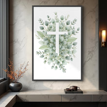 Load image into Gallery viewer, Minimalist Cross Faith Wall Art