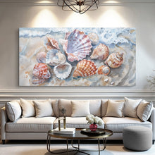 Load image into Gallery viewer, Sea Shells Modern Coastal Wall Art