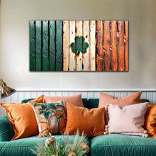 Load image into Gallery viewer, Irish Shamrock Glory Wooden Flag Wall Art