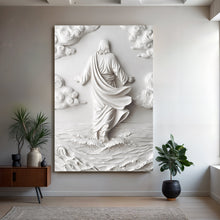 Load image into Gallery viewer, 3D Minimalist Jesus Walking on Water Wall Art