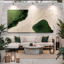 Load image into Gallery viewer, Green Rivers Abstract Wall Art XII