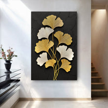 Load image into Gallery viewer, Golden Ginkgo Wall Art