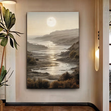 Load image into Gallery viewer, Misty Shores Coastal Impasto Wall Art