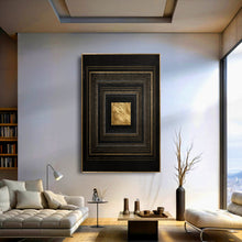 Load image into Gallery viewer, Black And Gold Core Wall Art
