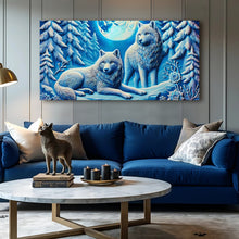 Load image into Gallery viewer, 3D Wolves Wall Art V