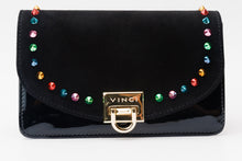 Load image into Gallery viewer, The Caris Black Leather Handbag