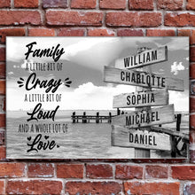 Load image into Gallery viewer, A Lot of Love Family Names Sign