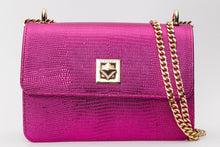 Load image into Gallery viewer, The Maple Fuchsia Leather Handbag