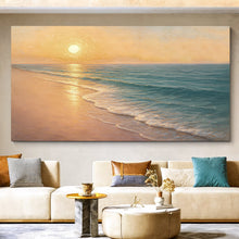 Load image into Gallery viewer, Beach Shoreline Coastal Wall Art IV