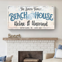 Load image into Gallery viewer, Beach House Sign IV