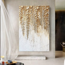 Load image into Gallery viewer, Golden Wisteria Wall Art