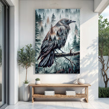 Load image into Gallery viewer, Crow Double Exposure Wall Art